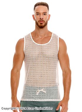 Men's tank top, knit net